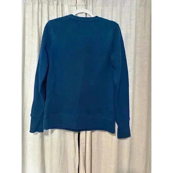 TEK GEAR ultrasoft fleece sweatshirt dark blue size medium long sleeve classic - Picture 2 of 6